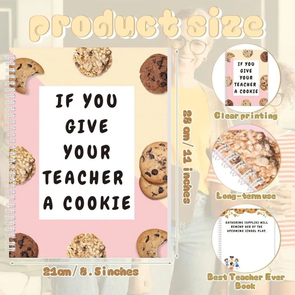 New If You Give Your Teacher a Cookie Spiral Book Gift Educator Appreciation